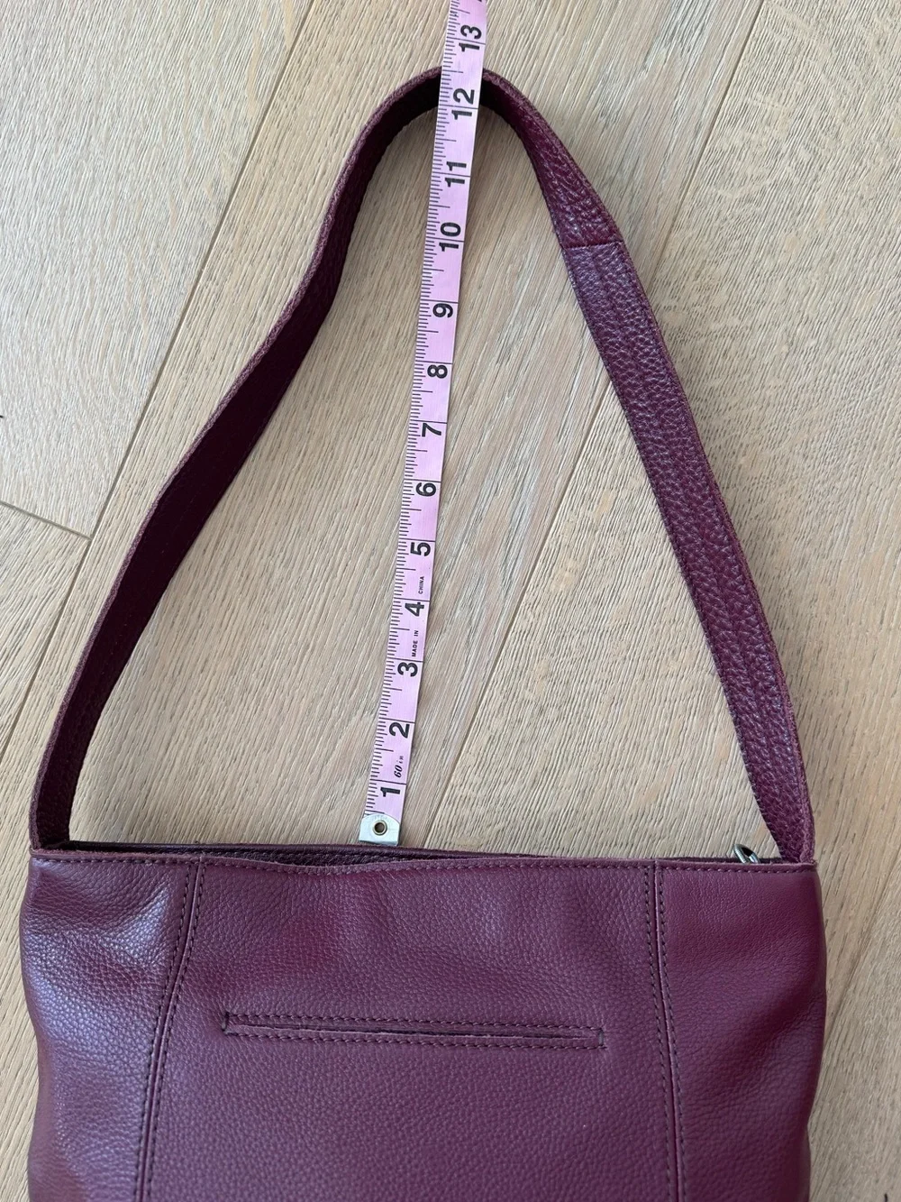 The Sak De Young Leather Hobo Bag Black Cherry
